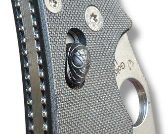 Svart polymerkulbur SPIDERMAN för Spyderco Manix 2 (+ XL + Lightweight), P'KAL + keramiska kulor + mjuk fjäder