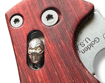 DEADPOOL-kulbur i sterlingsilver 925 för Spyderco Manix 2 (+ XL + Lightweight), P'KAL + keramiska kulor + mjuk fjäder
