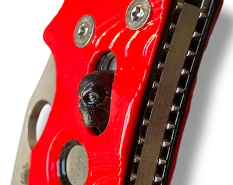 Svart polymerkulbur DEADPOOL för Spyderco Manix 2 (+ XL + Lightweight), P'KAL + keramiska kulor + mjuk fjäder