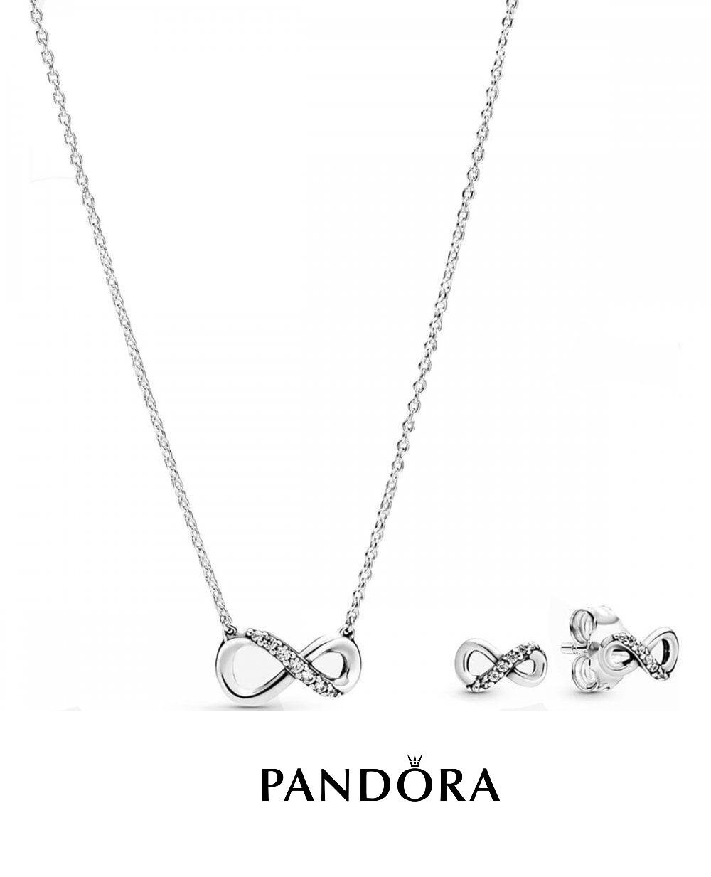 Pandora infinity necklace set deals