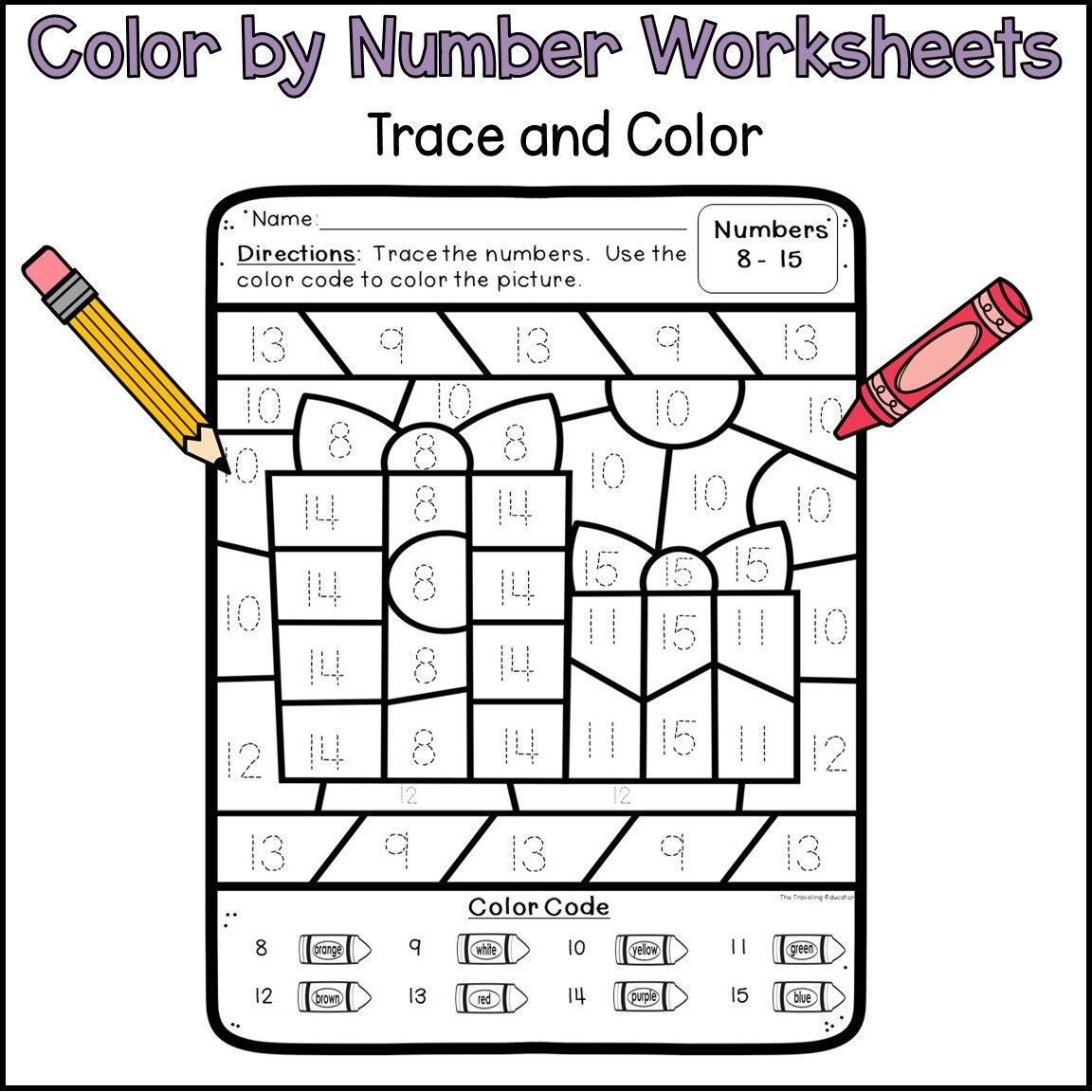 Christmas Color by Letter Christmas Color by Code Etsy