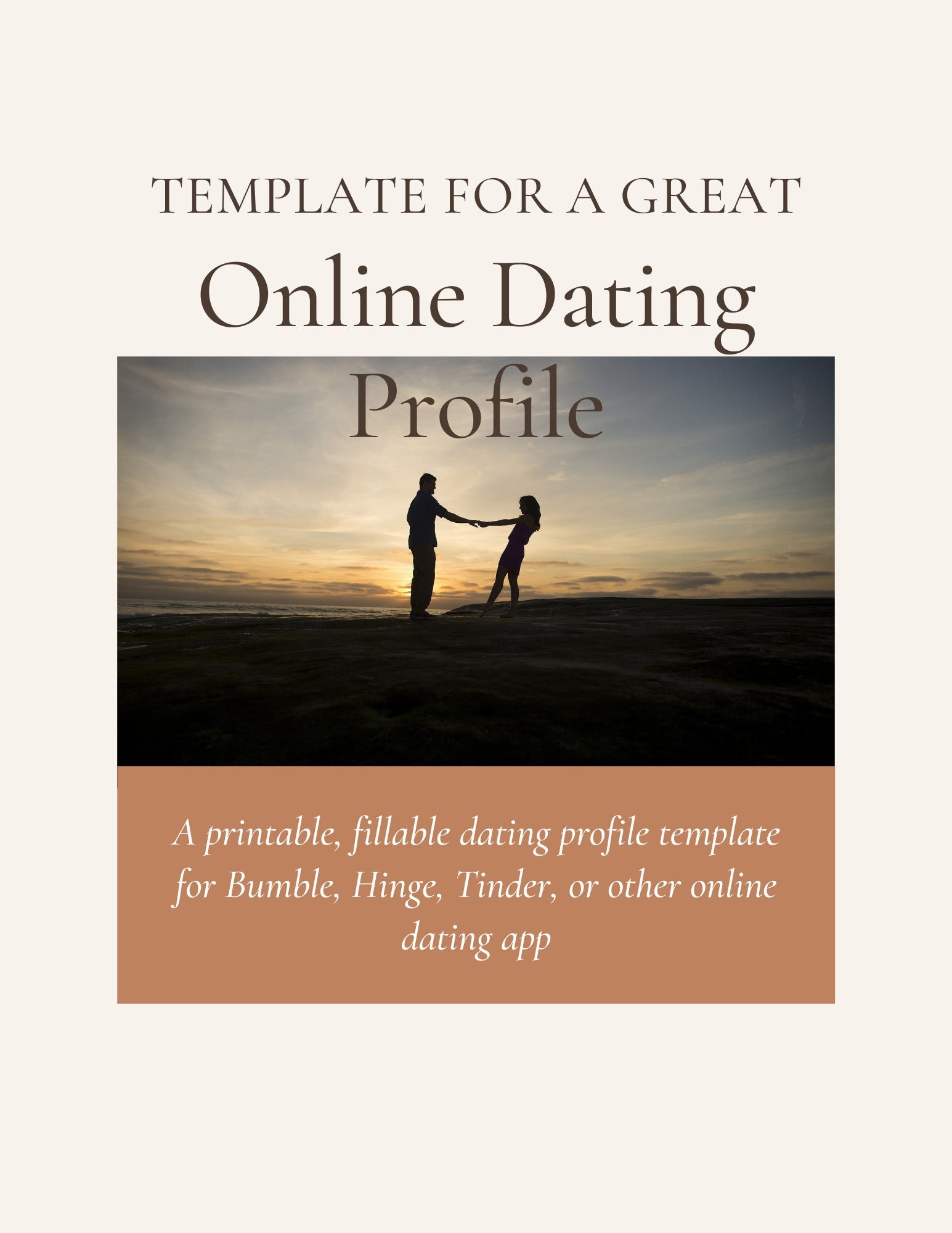 Online Dating Profile Template Printable / Dating Bio Fillable / Dating Online Dating Profile Template Printable / Dating Bio Fillable / Dating