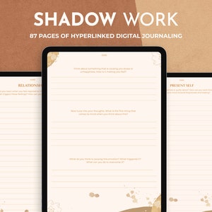 Digital Shadow Work Journal for Goodnotes & Notability