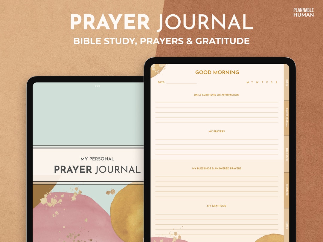 Prayer Journal & Bible Study Digital Notebook for Goodnotes - Etsy