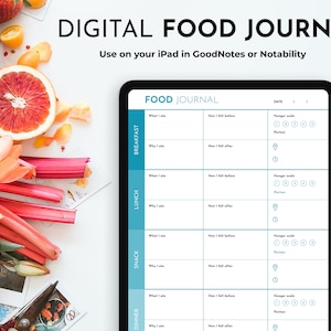 Daily Food Journal: Mindful Eating Diary for GoodNotes
