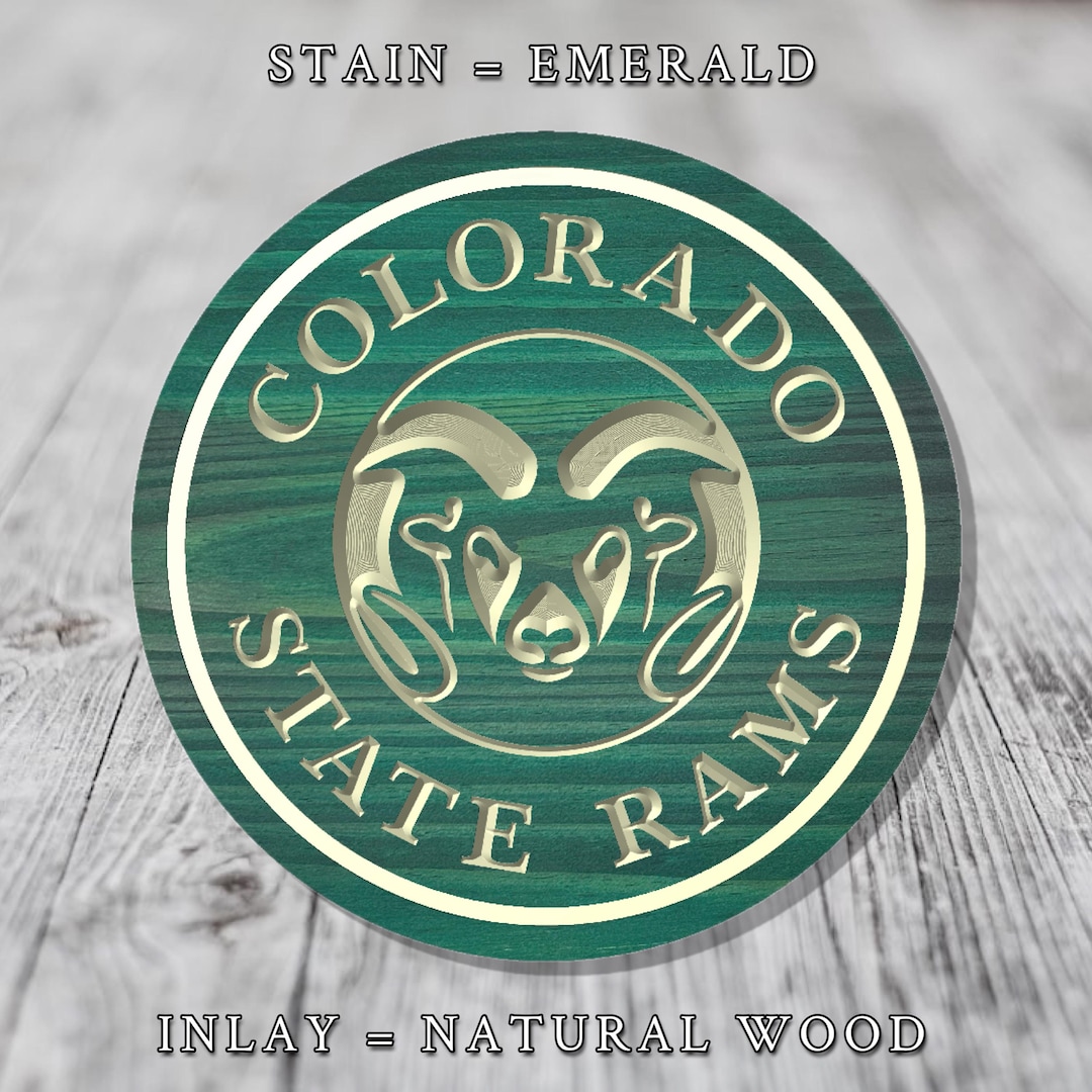 Colorado State University Rams Sign | Carved Wood | Various Size & Color Options