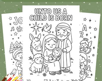 Kerststal, kleurplaten kerst, activiteitenblad zondagsschool, kerstmis printbaar voor kinderen, kerst kleurplaten, baby Jezus