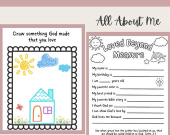 Feuille d'activités chrétiennes, imprimables chrétiennes pour l'école à la maison, feuilles d'activités pour l'école du dimanche, activités bibliques pour le préscolaire, coloriage de la Bible