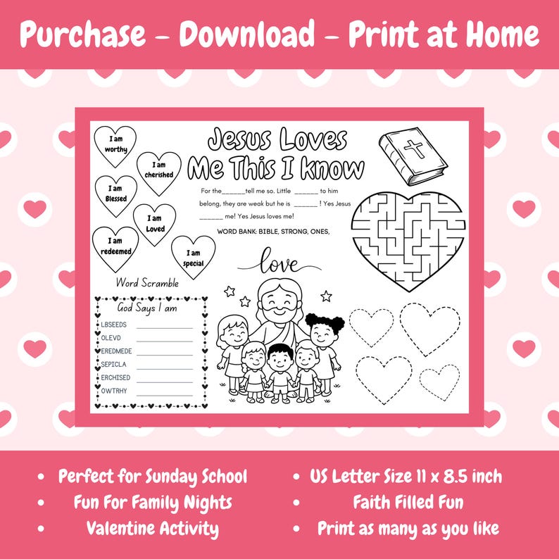 Jesus Loves Me Activity Sheet Christian Valentine Worksheet For Kids jesus-loves-me-activity-sheet-christian-valentine-worksheet-for-kids