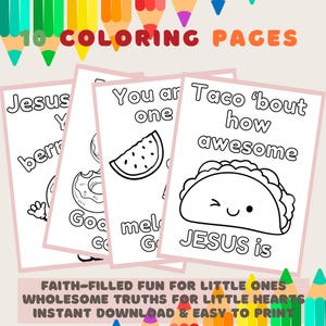 Christian homeschool printables,  Bible activities for preschool, Sunday School coloring pages, kids bible verse coloring pages, Jesus color