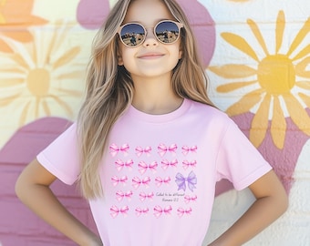 Maglietta cristiana per bambini "Chiamati a essere diversi", magliette di Gesù per bambini, maglietta con versetti della Bibbia per bambini, abbigliamento cristiano per bambini, maglietta per battesimo per bambini