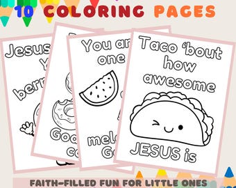 Christian homeschool printables,  Bible activities for preschool, Sunday School coloring pages, kids bible verse coloring pages, Jesus color