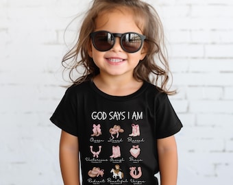 Toddler cowgirl shirt, Toddler western shirt, Toddler girl western shirt, Toddler horse shirt, toddler christian shirt, christian toddler