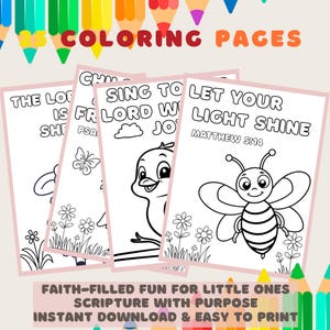 Sunday school coloring pages, Christian homeschool printables, kids bible verse coloring pages, Bible activities for preschool, Religious