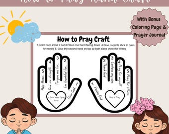 Teaching kids to pray, Prayer activity, Sunday school lesson on prayer, kids bible lesson, Christian homeschool printables, bible activities