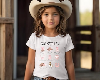 Toddler western shirt, Toddler cowgirl shirt, Toddler girl western shirt, Toddler horse shirt, toddler christian shirt, christian toddler