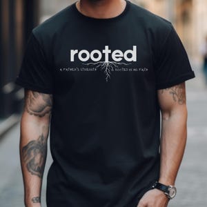 Christian dad shirt, Rooted in christ tshirt, Christian dad tee, Fathers Day tshirt, Birthday gift for dad, christian merch men, Jesus shirt