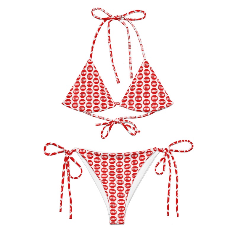 STOP SIGN String Bikini - Etsy