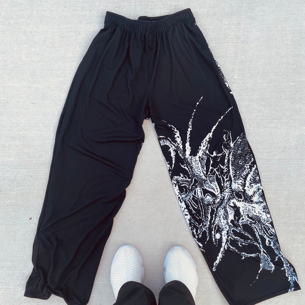 The Maneater Cybersigil/Aggrogoth wide leg sweatpants