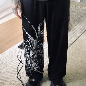 The Maneater Cybersigil/Aggrogoth wide leg sweatpants zdjęcie 5