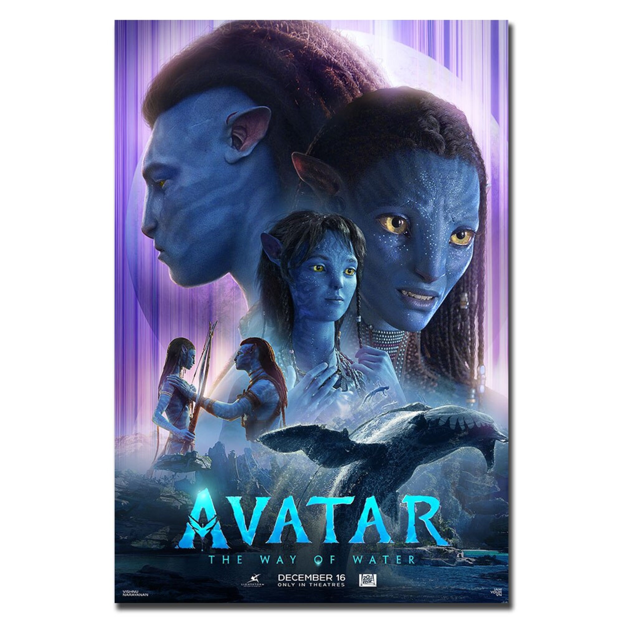 Discover Avatar 2 Movie The Way of Water 2022 Disney Films  Premium matte vertical poster