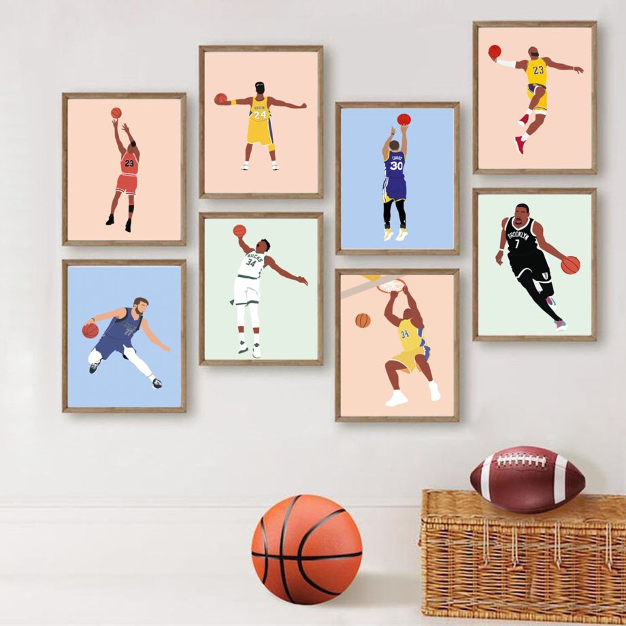 Nba Player Posters Etsy Norway