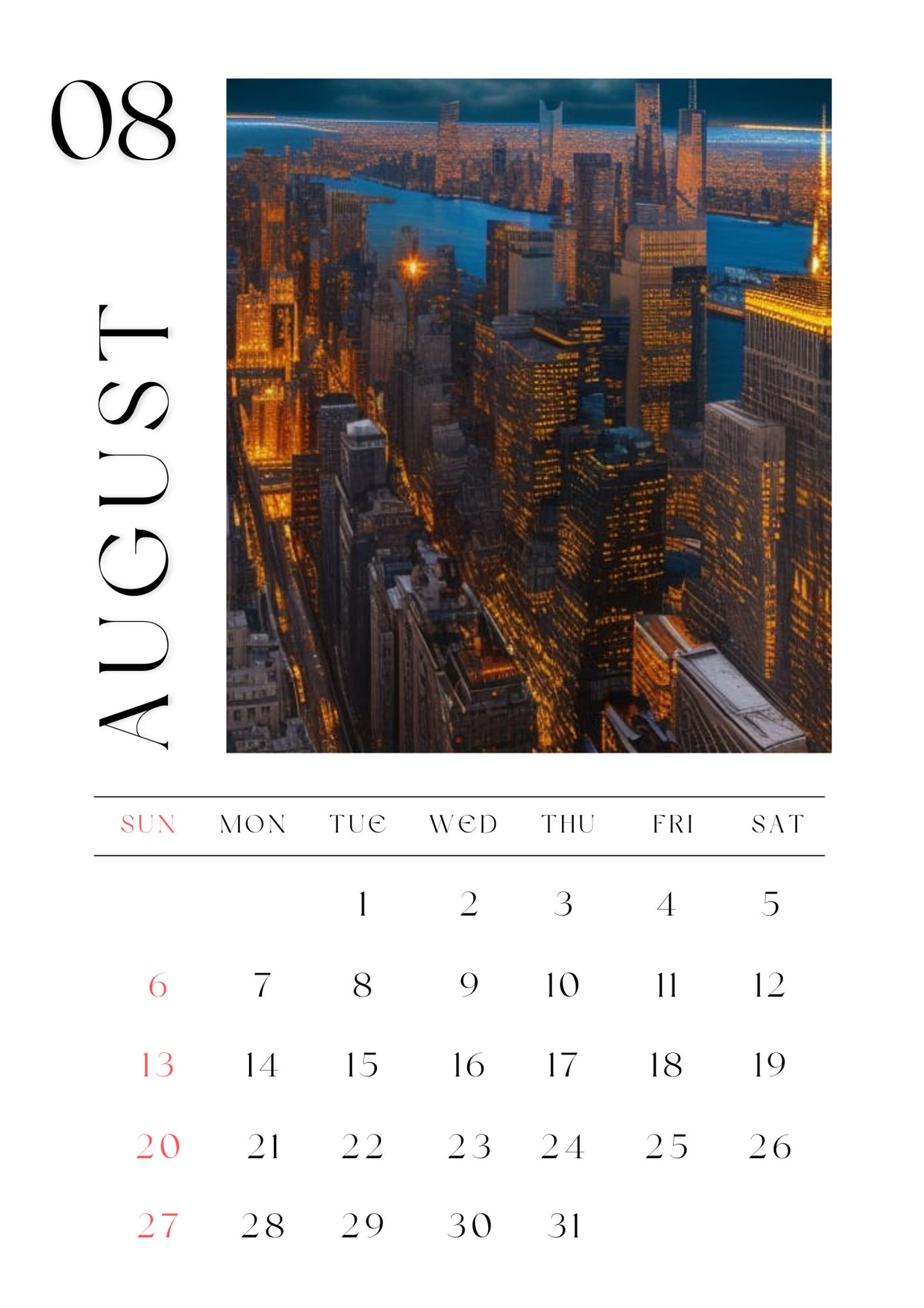 12 Page 2023 Digital Calendar With 12 Different Pictures of Etsy UK