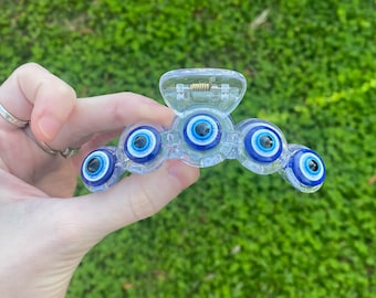 Evil eye claw clip