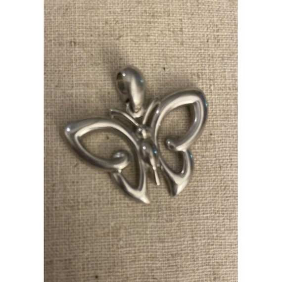 Set-Vintage Pierre Balmain Butterfly Rhodium Plat… - image 3