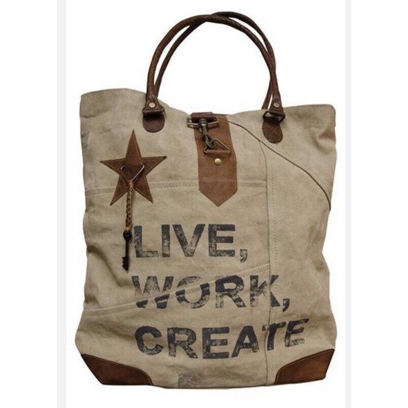 Mona B Canvas Bag LIVE WORK CREATE image 1