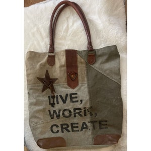 Mona B Canvas Bag LIVE WORK CREATE image 10