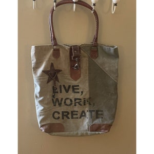 Mona B Canvas Bag LIVE WORK CREATE image 3