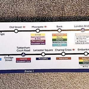 Nördliche Linien Tube Karte