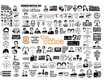 THE OFFICE Bundle SVG, The Office Svg Files for Cricut, The Office Clipart, The Office Tv Show Svg