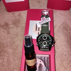 Set regalo - Flacone di profumo da 30 millilitri - Orologio da uomo