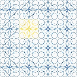 Grid And Go E2E 6-Longarm Digital Quilting Pattern Edge to Edge Instant Download