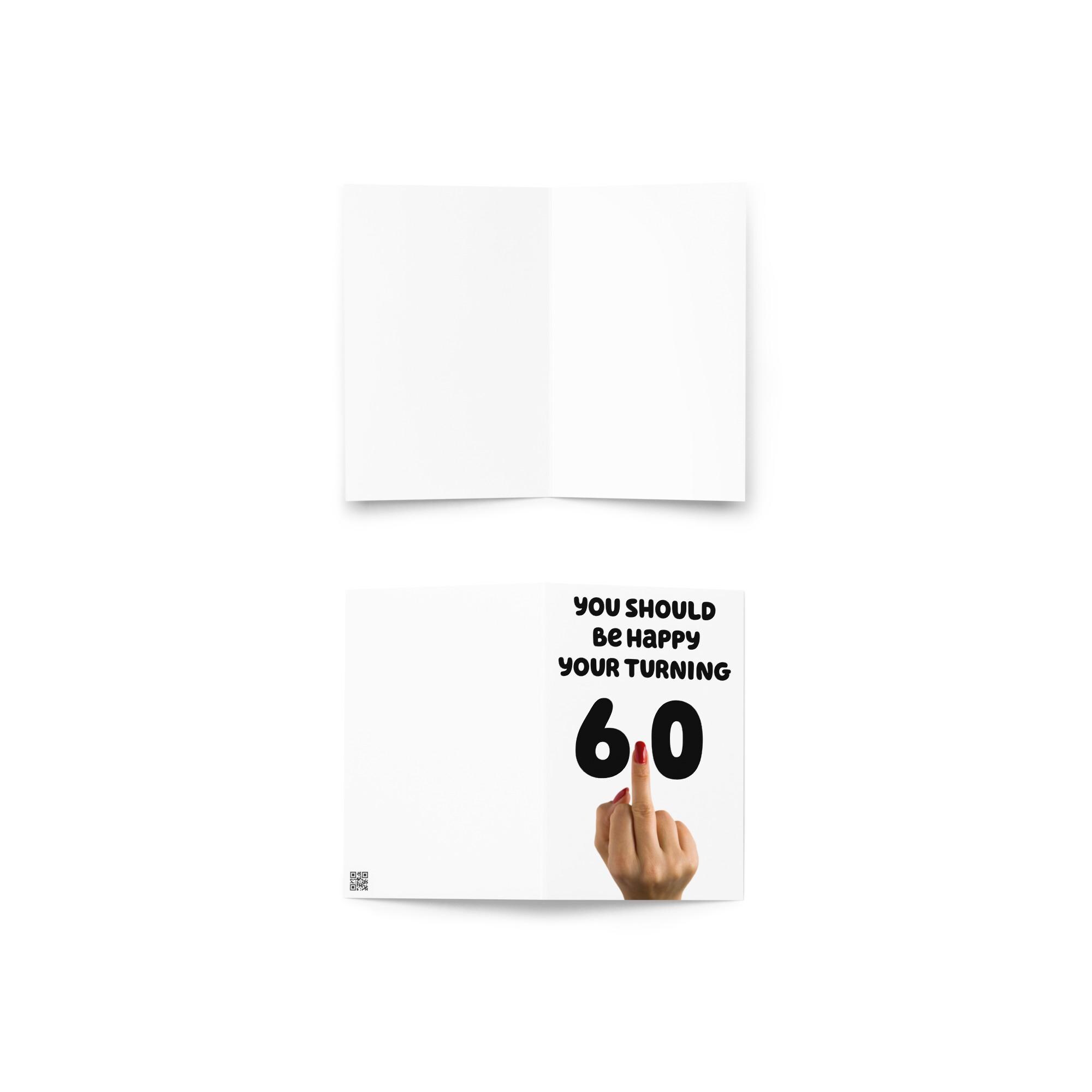 Funny Rude 60th Birthday Card - Etsy