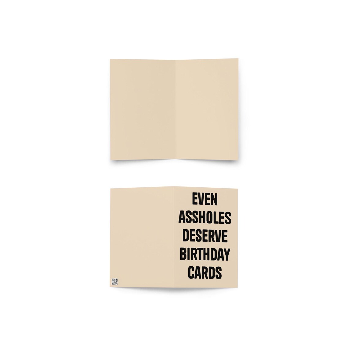 Funny Birthday Card Rude Sarcastic Friend Card (even Assholes Deserve ...