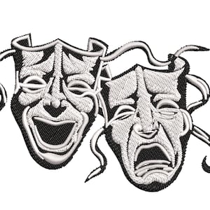 Happy Sad Masks Svg 