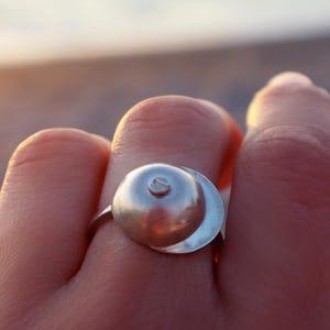 Sterling Silver Screw Ring for Women, Abstract Statement Ring, Science Jewelry, Steampunk Industrial Gift Ring, Mechanic Jewelry Gift