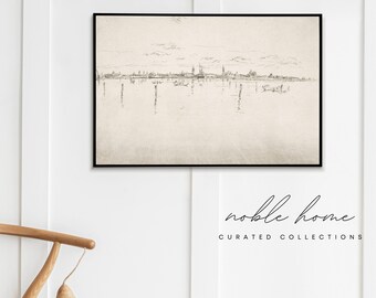 Venice Vintage Art Print | European Landscape (Digital Download)