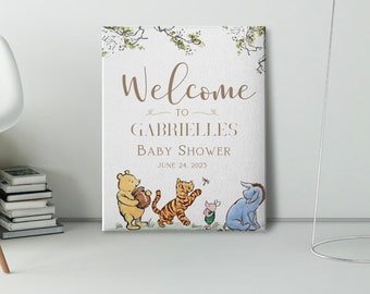 Winnie The Pooh Baby Shower Welcome Sign