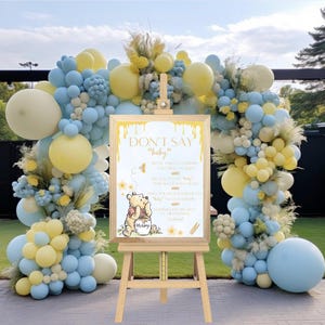 Winnie the Pooh Don&#39;t Say Baby Shower Game