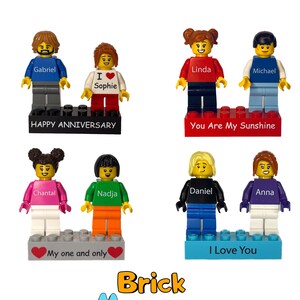 Parejas enamoradas Figuras LEGO personalizadas / Crea tus propias  minifiguras LEGO el mejor regalo de San Valentín / aniversario para ella y  para él -  España