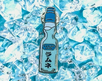 Mini Ramune Japanese Soda Enamel Pin