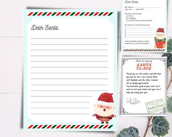 Thank You Note From Santa - Etsy