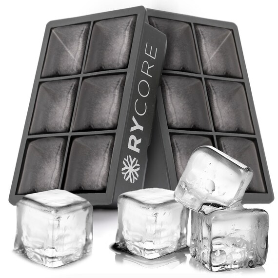 2 Pack Large Ice Cube Tray for Whiskey Cocktail 2 