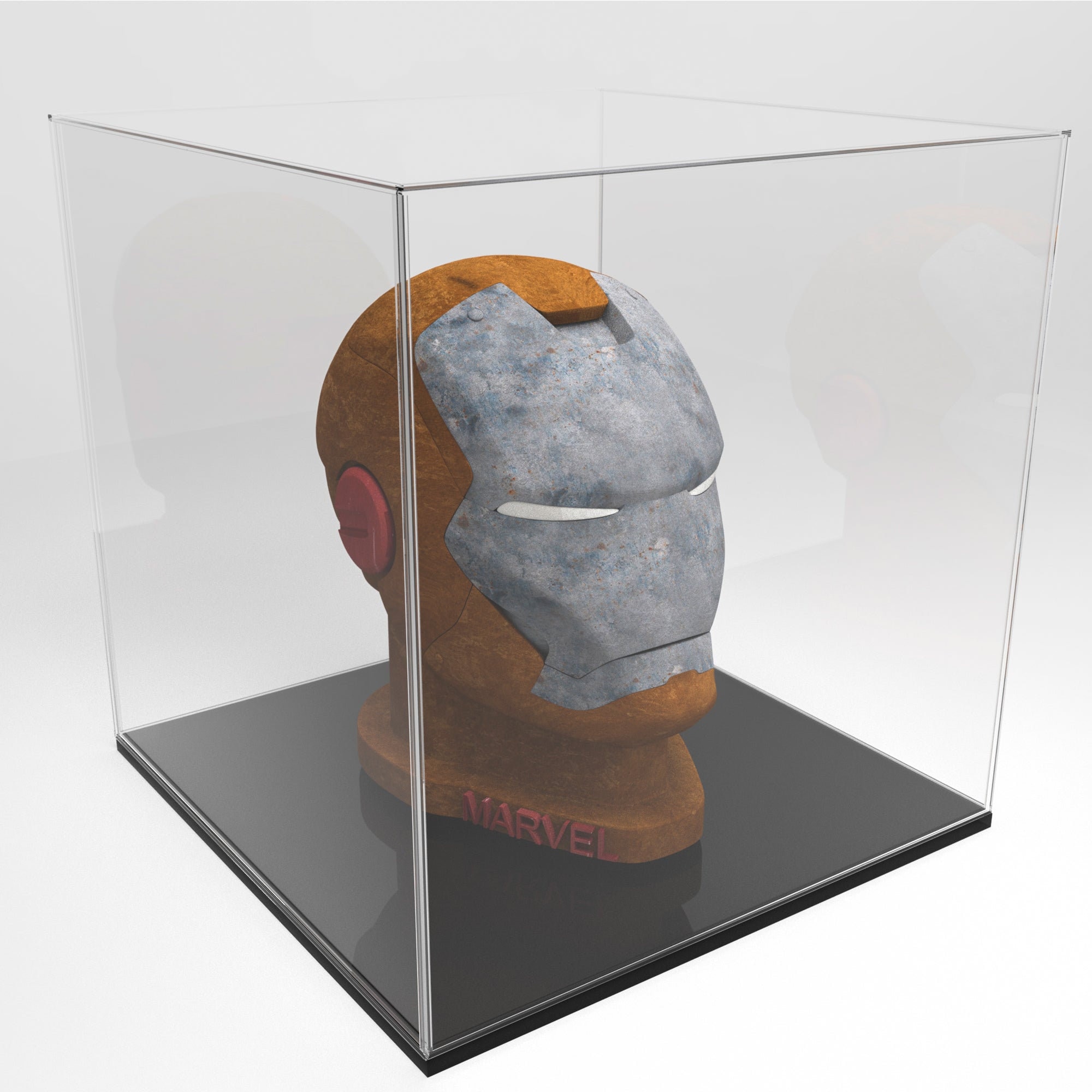 8x8x8 Inch Clear Acrylic Display Case With Black Base Acrylic Etsy