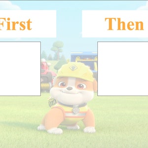 First/Then Visual