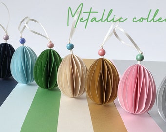 Metallic collection - easter egg decoration ornaments